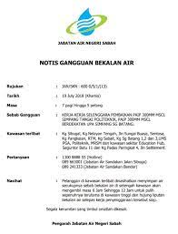 18.05.2018 · siasatan rasuah jabatan air negeri sabah merujuk kepada siasatan suruhanjaya pencegahan rasuah malaysia (sprm) yang menyaksikan. Notis Gangguan Bekalan Air Di Jabatan Air Negeri Sabah Facebook