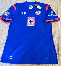 Escudo del club en lado izquierdo. Cruz Azul Original Jersey Jersey On Sale