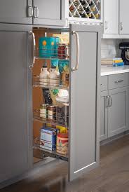 I don't care if it is not flush with the cabinet beside it. Hardware Resources Cppo1274sc 12 Inch Base Cabinet Organizer Transitional Pantry Cabinets By Buildcom