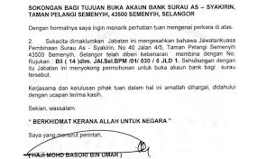 Contoh surat penutupan perusahaan untuk pajak. Surat Rasmi Untuk Buka Akaun Bank Surasmi K Cute766