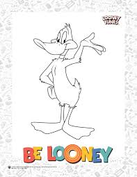 Just click on the pictures to view all the details. Daffy Duck Coloring Sheet Be Looney Parents Corner