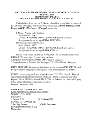 Kumpulan soal tes pppk kompetensi teknis beserta kunci jawaban: Contoh Surat Berita Acara Serah Terima Jabatan Osis Nusagates