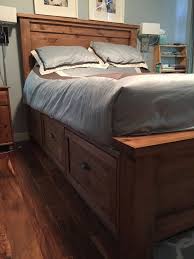 Apart from being elegant, the board is sturdy and doesn't if you are looking for a quality bed frame with storage and that too in affordable prices, then choosing hillary eastern bookcase bed is the best option for you! 10 Creative Ideas Farmhouse Storage Bed Design Bed Frame With Drawers Bed Design Rustic Storage Bed