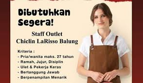 Manage and improve your online marketing. Lowongan Kerja Staff Outlet Chiclin Larisso Balung Loker Sekitarku