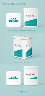 Download Free Tea Package Mockup Set Free Psd Templates Tea Packaging Free Tea Cosmetics Mockup