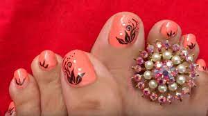 Uñas decoradas para piel facil en 2 tonos. Unas Decoradas Para Los Pies
