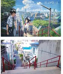 She replies by agreeing to the same thought. In The Last Scene Of The Movie Your Name It Is Very Interesting To Notice That When The Character Mitsuha A Anime Vs Real Life Your Name Anime Kimi No Na