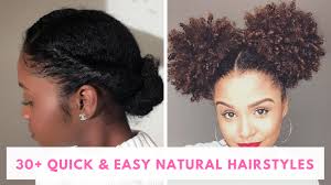 30 Quick Easy Natural Hairstyles Natural Hair Styles Easy Natural Hair Styles Curly Hair Styles