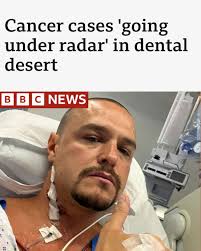 Early diagnosis significantly improves the survival rate," says Eddie  Crouch. "Late diagnosis means that the chance of survival are sadly very,  very poor." Why political choices made in dentistry can be a