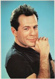 Bruce was friendly in a cream colored fedora, a blue. Bruce Willis As Young Film Star Vintage Postcard