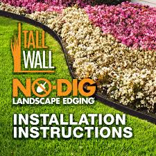 Perfect to use as lawn edging or a tree ring, and works well with weed fabric. Easyflex 2 Inch Tall Wall No Dig Edging In Black 30 Ft Kit Plastic Walmart Com Walmart Com