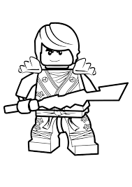Een ninja, een japanse spion. Kleurplaat Lego Ninjago Masters Of Spinjitzu 4099