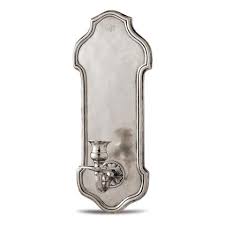 Our battery operated candle wall sconces make use of an amber led light to recreate the warm glow of candlelight, right down to the flicker of lit candles. Pewter Candle Wall Sconces Cosi Tabellini Lighting