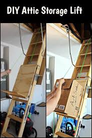 Use a pulley to lift your bike off the floor and to hang it from the ceiling. Diy Attic Pulley System Novocom Top