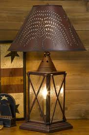 Barn Red Country Table Lamp Country Table Lamp Rustic Table Lamps Primitive Living Room