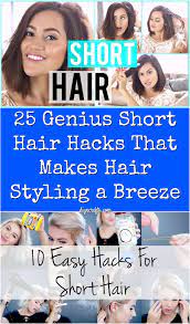 You might think this is crazy as it will just drip out or get absorbed by the towel but it won't if you dry it correctly. 25 Genius Short Hair Hacks That Make Hair Styling A Breeze Diy Crafts