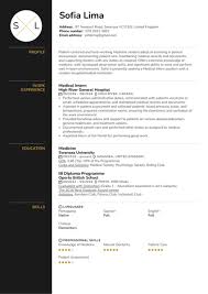 Teaching, assistant, academic, or research. Medical Intern Resume Sample Kickresume