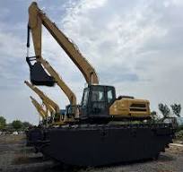 SHIWEN Kullanılmış CAT 320C Amfibi Tekne Ekskavatör İyi Performans  Caterpillar 320c 320b 320d 320gc 320gx Amfibi Ekskavatör Satılık