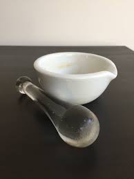 Medicine Bowl Grinder Mortar And Pestle Ceramic Bowl Glass Etsy Mortar And Pestle Ceramic Bowls Ceramics