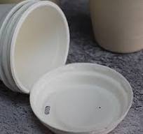 Eco-Friendly Hot-Selling Waterproof 100% Compostable Biodegradable Lunch  Tableware 8/12oz Cup Lid Cap Lid Paper Cup Lid