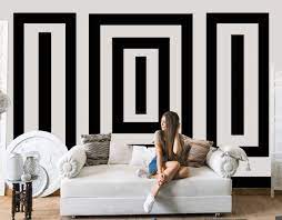 Black Rectangles Lines On White Background Geometric Shapes Etsy Geometric Shapes Wallpaper Striped Wallpaper Black Stripes Wallpaper