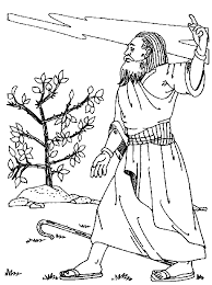 Moses coloring pages with quotes from the king james bible: Moses Burning Bush Coloring Page Coloring Pages Pictures Imagixs Coloring Library