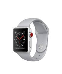 Black Apple Watch With White Sport Band Shop Apple Watch Silver Aluminum Case With Light Gray Sport Band In 38mm And 42mm Available With Built Cheapest Apple Watch Apple Watch Silver Buy Apple Watch