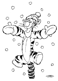 Drawing Tigger Coloring In The Snow Child Coloring Christmas Coloring Pages Disney Coloring Pages Coloring Books