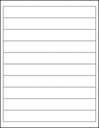 Simple and refined, these label templates for word are suitable for business letters, job applications, thank you notes, and more. 8 X 1 Blank Label Template Pdf Ol8850