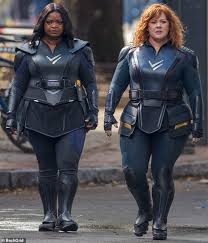It's not like that kind of content is getting less popular as time goes on. Melissa Mccarthy And Octavia Spencer Save The World On Set Of Their Superhero Movie Thunder Force Daily Mail Online