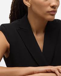 Jennifer Meyer 18k Yellow Gold Mini Ellen Hoop Earrings