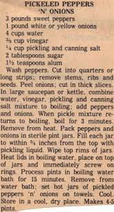 Recipe For Pickled Peppers N Onions Vintage Clipping Please Read The Safe Canning Food Preservation Sect Canning Recipes Pickling Recipes Stuffed Peppers