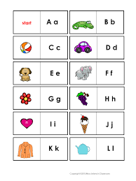 Alphabet Domino Game Domino Games Abc Phonics Kindergarten Learning