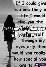 I Miss You More Than You Know Song