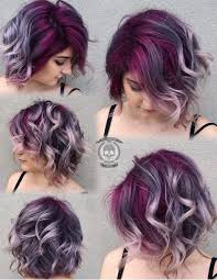 28 Impressive Silver Gray Ombre For Short Hair To Put You On Center Stage In 2020 Beautiful Hair Purple Hair Short Hair Styles