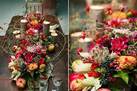 Herbstliches Rustikales Rot Hochzeit Herbst Herbsthochzeit Brautstrauss
