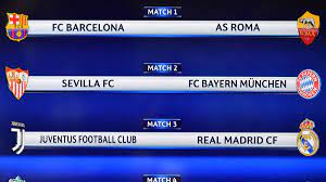 Horario y dónde ver en tv. Resultado Sorteo Champions Juve Real Madrid Barca Roma Y Sevilla Bayern As Com