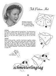 1952 Retro Era Millinery Book Hat Making Make Hats 30 Draft Etsy Hat Making Vintage Sewing Patterns Millinery