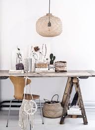 Whitewashed Interior With Vintage Chair And Sawhorse Table In Home Office Homeoffice Desk Sawhorse In 2020 Home Decor Cheap Office Furniture Rustic Style Furniture
