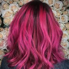 Wondering how to rock dark grown out roots? Magenta Hair 50 Cool Shades Ideas For Bold Women Hair Motive