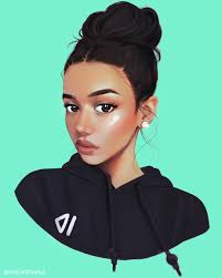 Hoodie By Ericanthonyj On Deviantart Digital Art Girl Girls Cartoon Art Black Girl Art