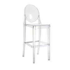 Modern Ghost Bar Stool In Transparent Clear Dining Table Chairs Dining Table Chairs Bar Stools White Plastic Chairs