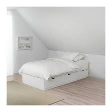 Nordli Cadre Lit Avec Rangement Blanc 90x200 Cm Ikea Bedden Opslag Ikea Bed Bedkader