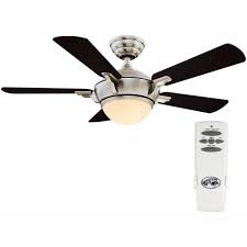 When you simply look for home depot ceiling fans with lights, you will realize that there are quite a few options which are available. Hampton Bay Midili 44 In Indoor Led Brushed Nickel Dry Rated Ceiling Fan With 5 Reversible Blades Light Kit And Remote Control 68044 The Home Depot