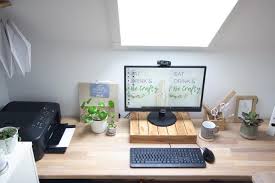 Trace the outline of the top of the desk onto the board using a marker and straightedge. A Diy Corner Desk For The Room At The Top Of The Stairs Chalking Up Success