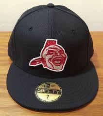 Atlanta braves tomahawk brim adjustable baseball cap hat. New Era 59fifty Atlanta Braves Screaming Savage Baseball Hat Cap 7 Fitted Mlb Atlanta Braves Braves Baseball Hats