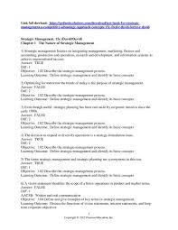 Pin On Test Bank For Strategic Management A Competitive Advantage Approach Concepts 15e