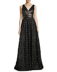 Sleeveless Mixed Media Ball Gown Gold Black Ball Gowns Gowns Sleeveless