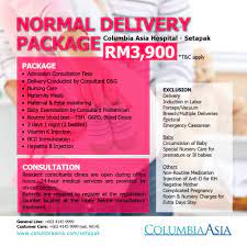 50% deposit is required to book the package price, two (2) months before edd. Cahsetapak Normal Delivery Columbia Asia Malaysia Facebook