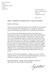 Lettre De Motivation Cariste Modele De Lettre